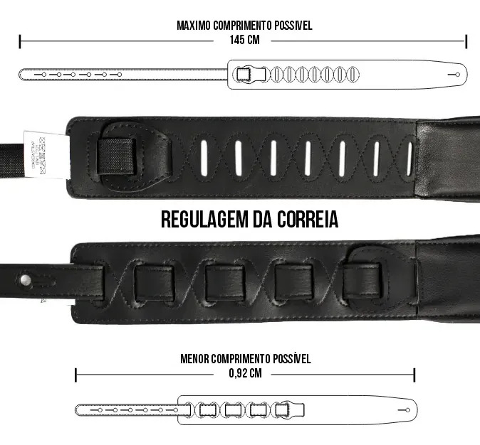 Correia Alça para Guitarra e Violão 4