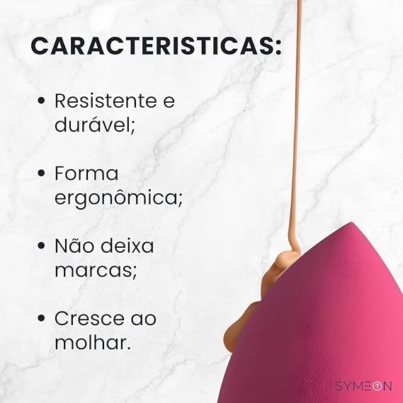 Kit 12 Esponja de Maquiagem Facial Espuma Beauty Blender 5
