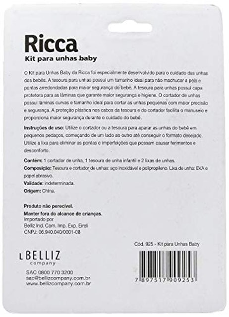 Kit Manicure Baby Colors Ricca 3