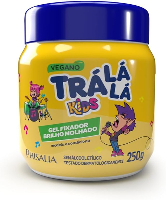 Gel Fixador Trá Lá Lá Kids Brilho Molhado 1