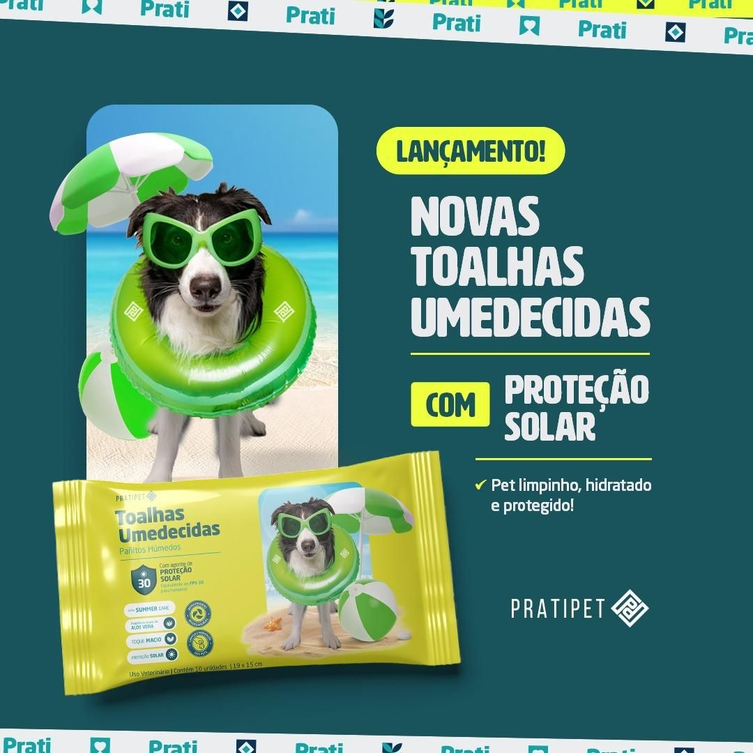 Toalhas Umedecidas com Proteção Solar FPS 30 3