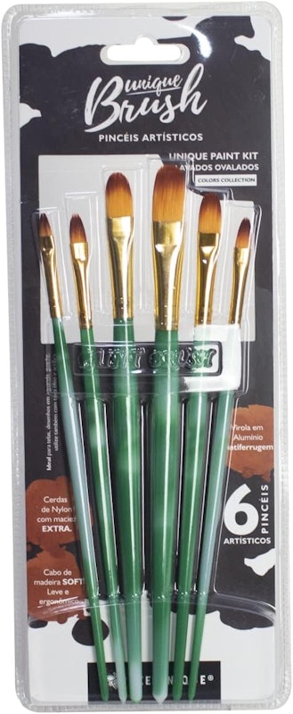 Kit de 6 Pincéis Lavados Ovalados 1