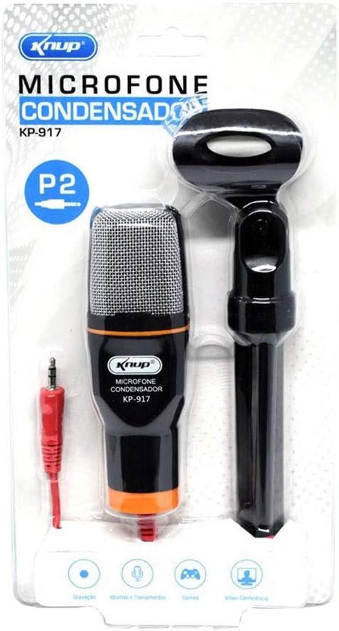Microfone Condensador de Mesa Knup 4