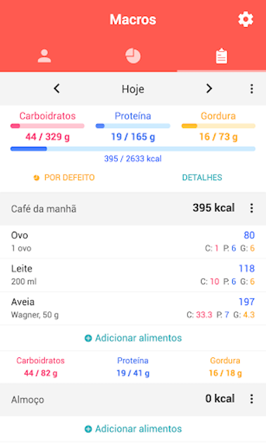 Macros - Contador de Calorias 2