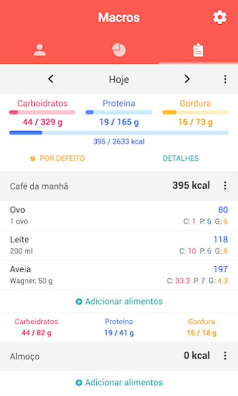 Macros - Contador de Calorias 2