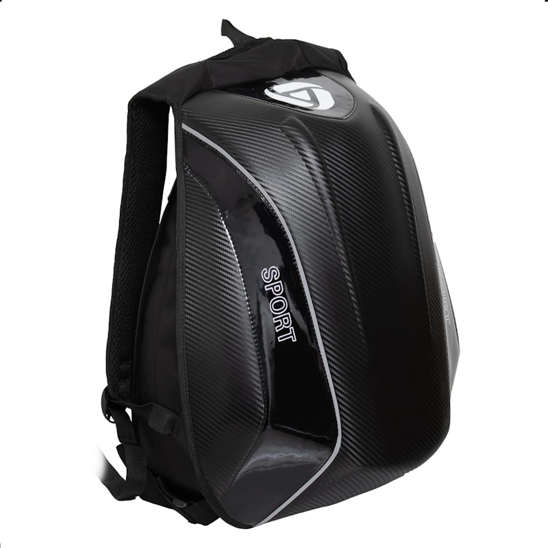 Mochila Moto Grande Aerodinâmica Impermeável Porta Capacete 1