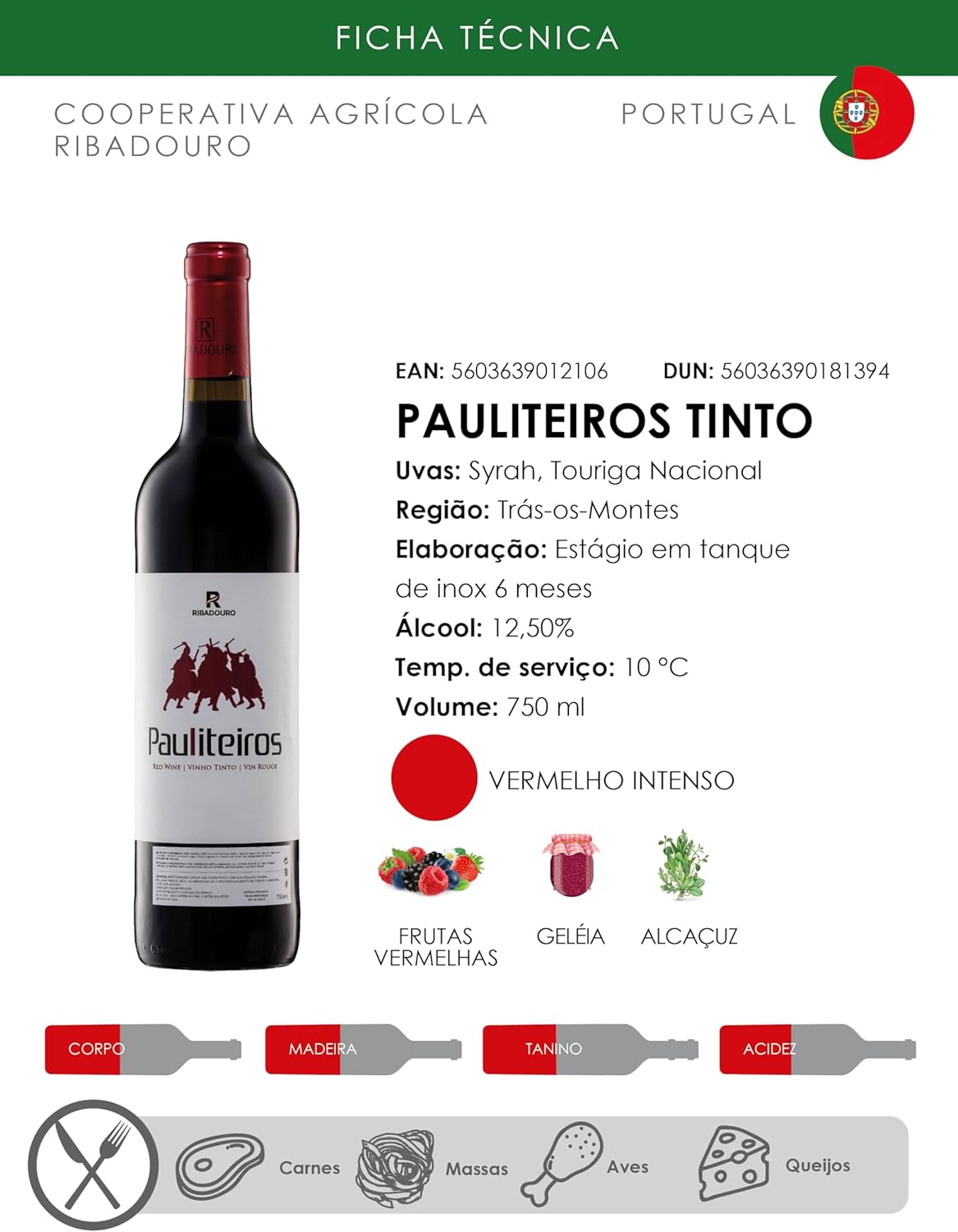 Vinho Tinto Pauliteiros 2