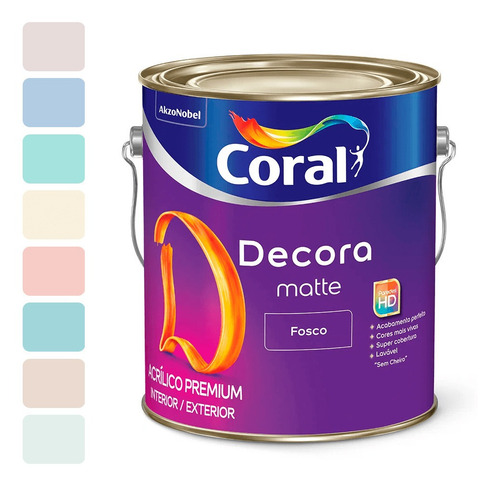 Tinta Decora Matte Algodão Cinzento 1