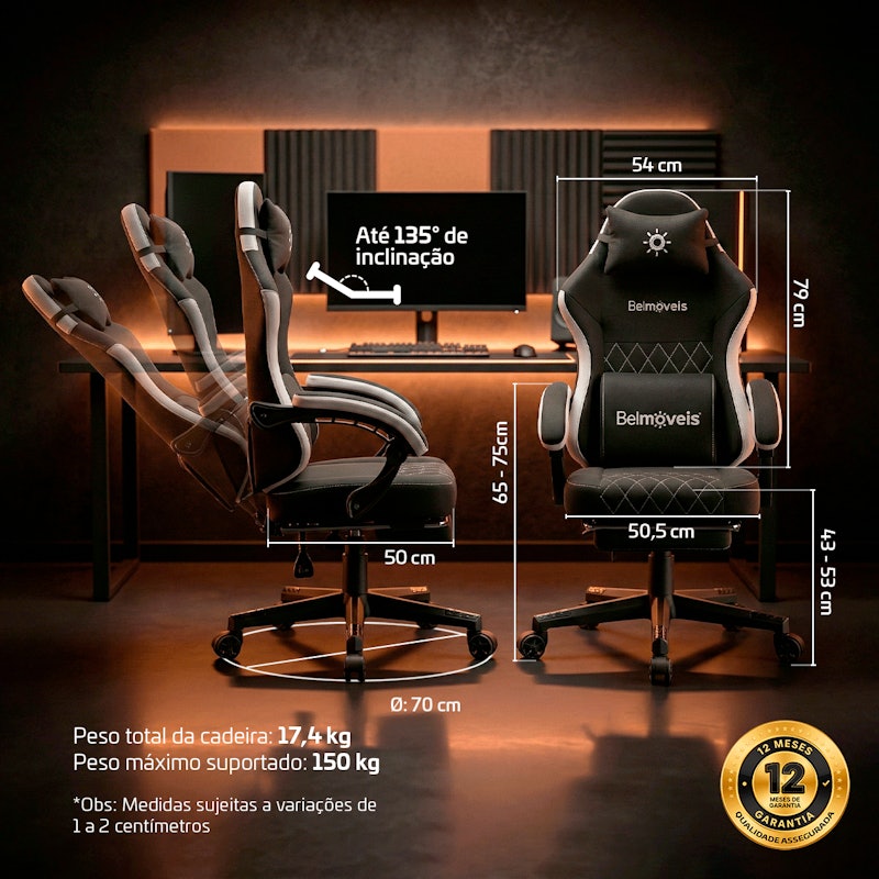 Cadeira Gamer Belmóveis 5