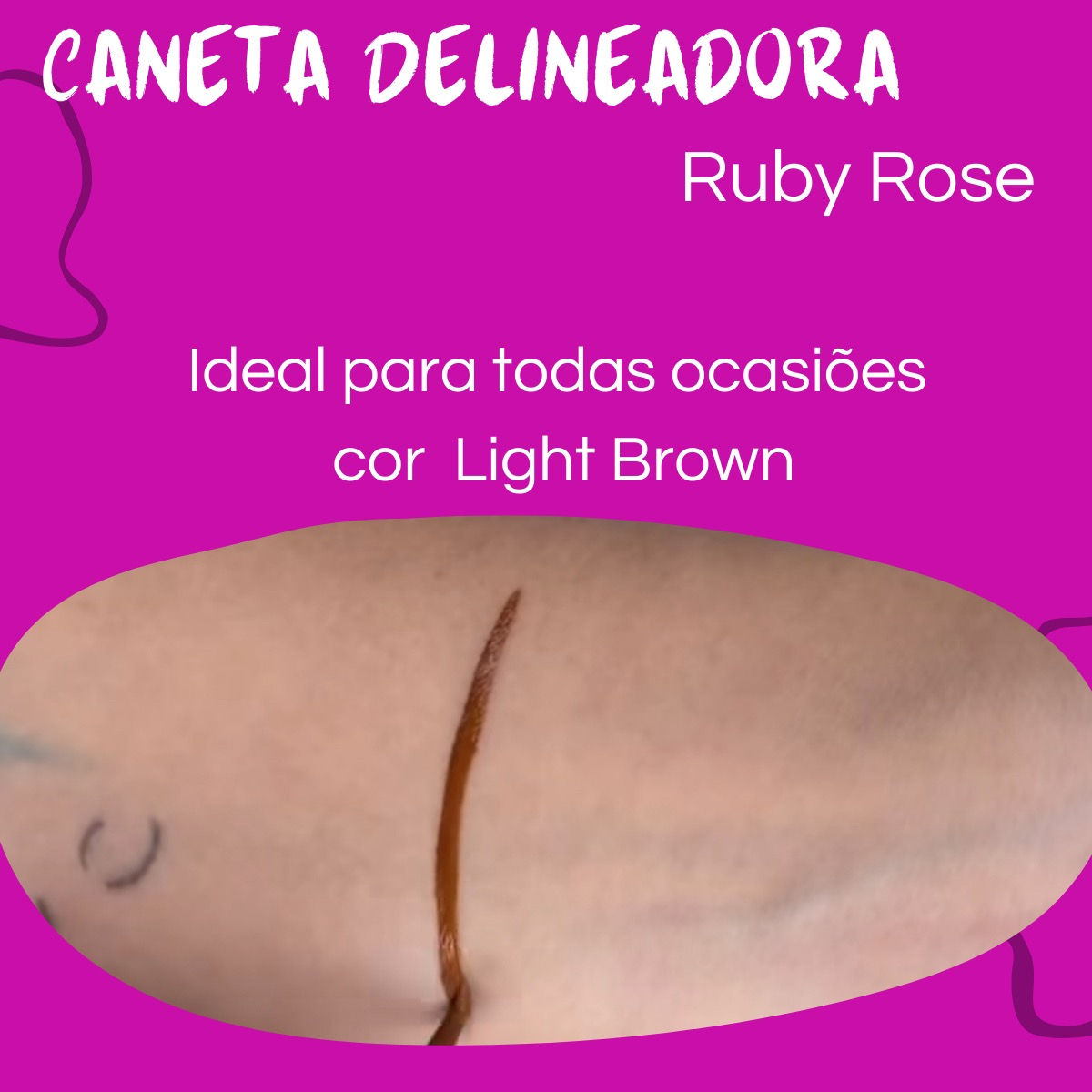 Caneta Delineadora Marrom Glass 4