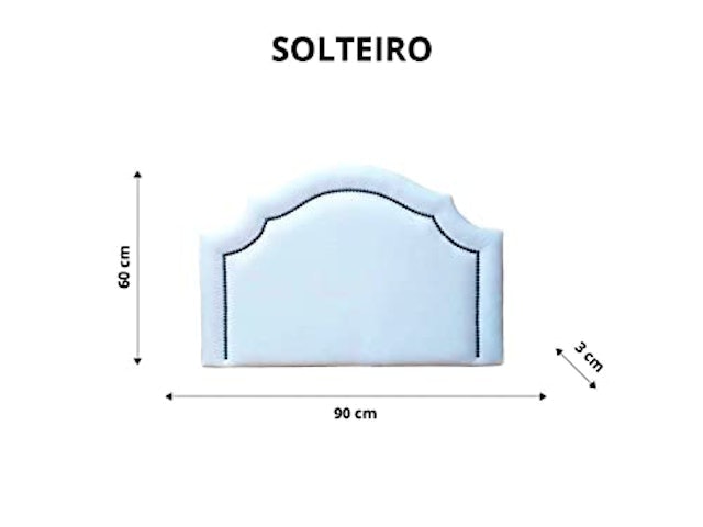 Cabeceira Estofada Solteiro Provençal Luxo 3