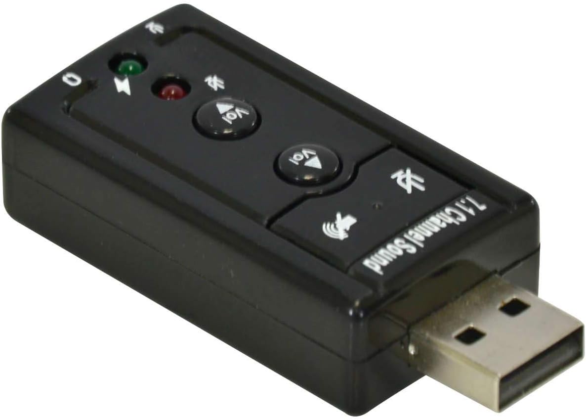 Adaptador VINIK Placa de Som USB 7.1 Canais Virtual AUSB71 5