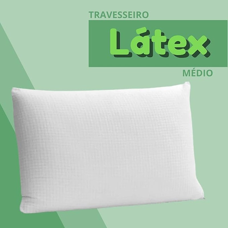 Travesseiro Hipoalergênico Látex Marcbrayan Médio 2