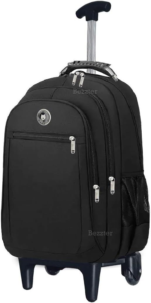 Mochila de Rodinhas Masculino/Feminino Escolar Resistente e Impermeável 2