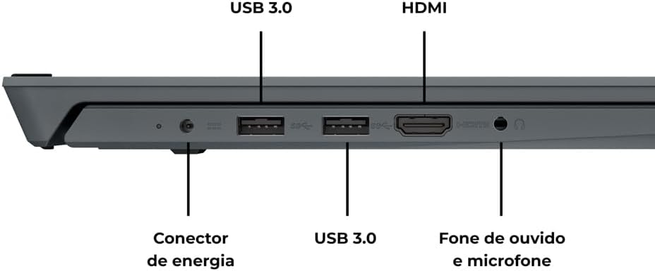 Notebook Positivo Vision C15 Lumina Bar Celeron 8 GB RAM e 128 GB 5