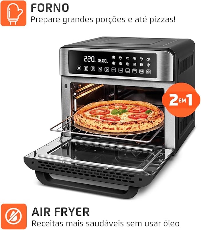 Fritadeira Air Fryer Forno Oven Digital 25 L 3