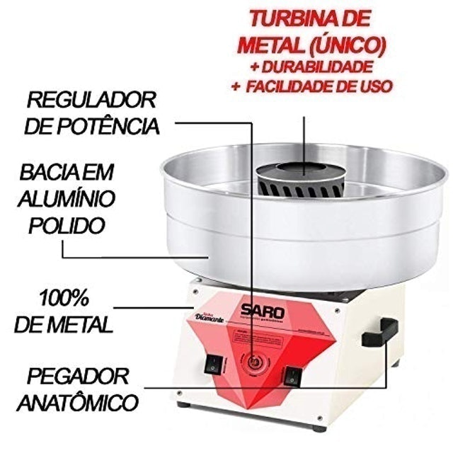 Máquina de Algodão Doce Profissional  2
