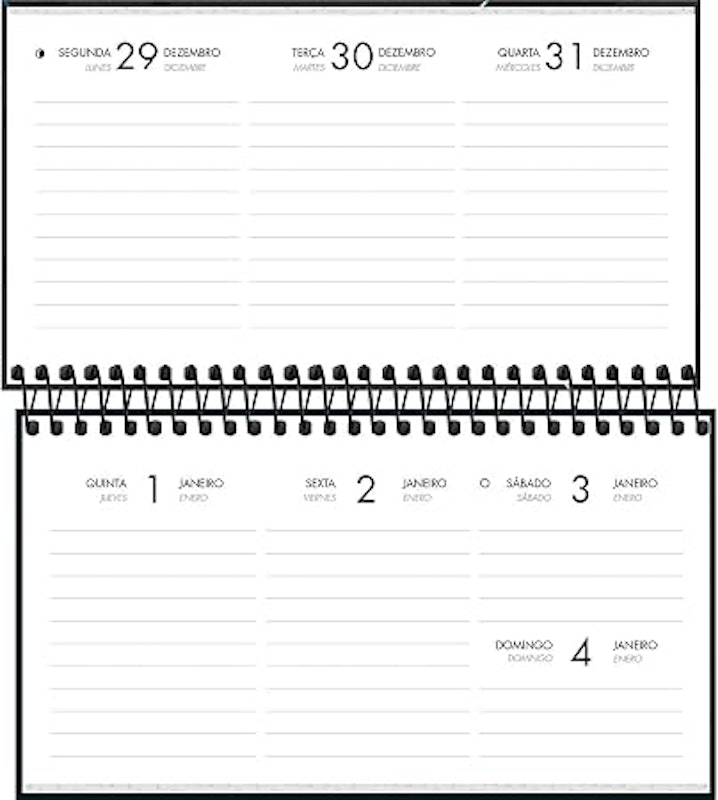 Agenda Bolso Executiva Semanal 2026 Tilibra 5
