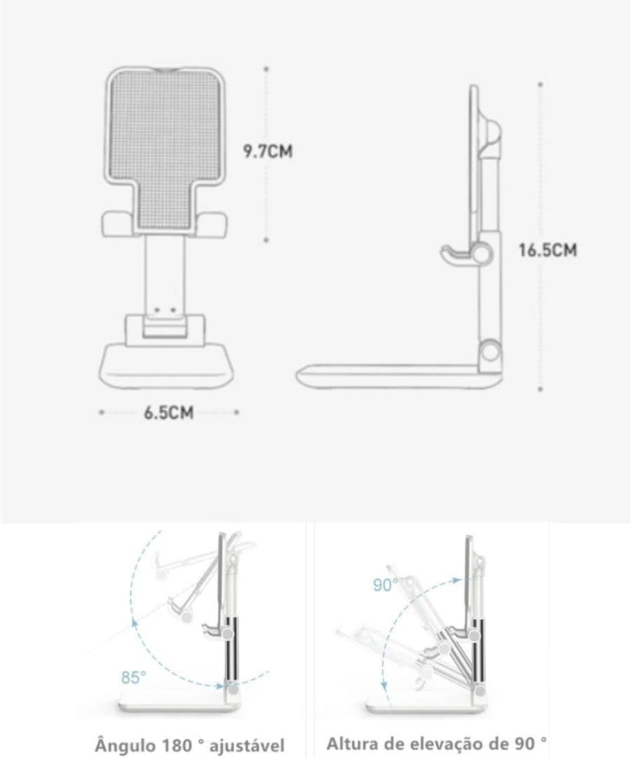 Suporte de Mesa para Celular Ajustável Articulado  3
