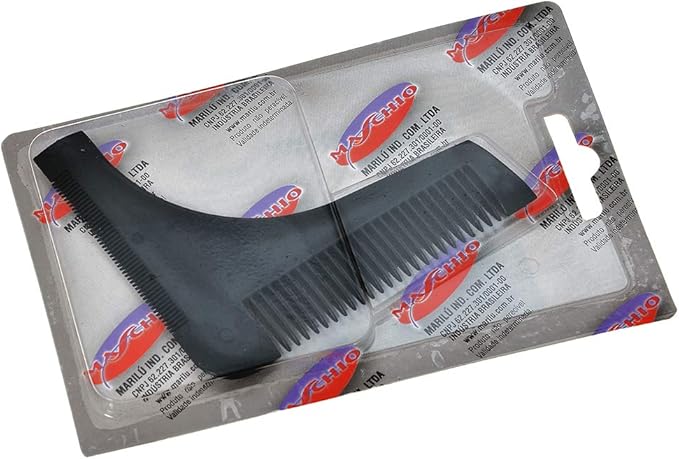 Maschio Pente Modelador Barba Preto 3