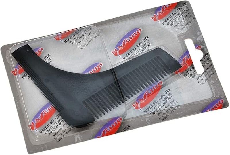 Maschio Pente Modelador Barba Preto 3