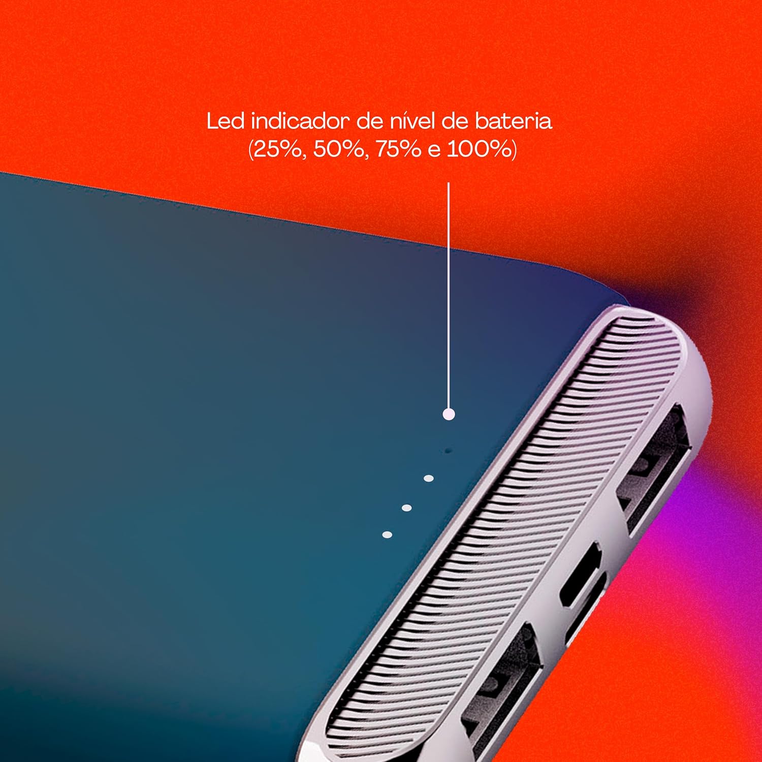 Carregador Portátil Azul – 12000 mAh 5