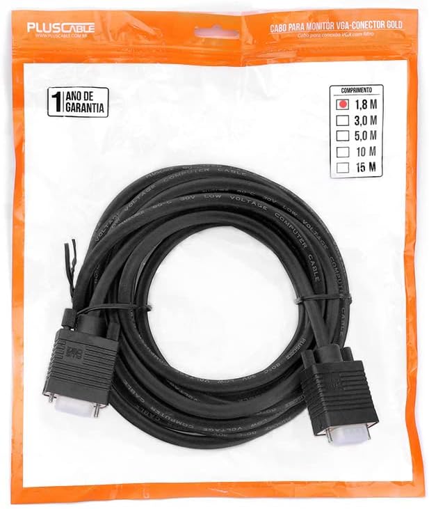 Cabo VGA SVGA 1,8 m PC-MON1802 PlusCable 4