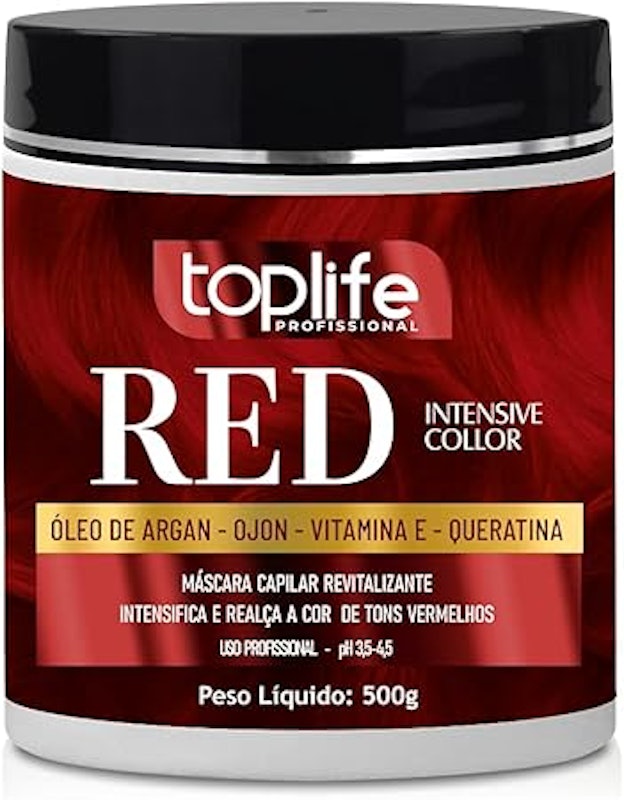 Máscara Capilar Revitalizante Red Intensive Color TopLife Profissional 1