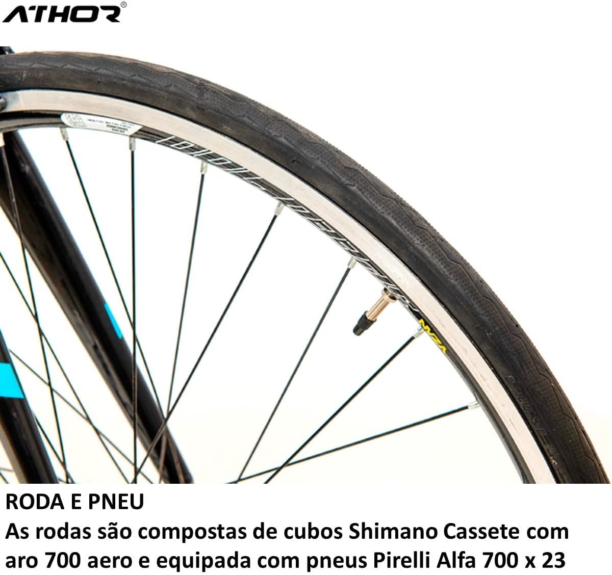 Bicicleta Speed Athor V-One Aro 700 3