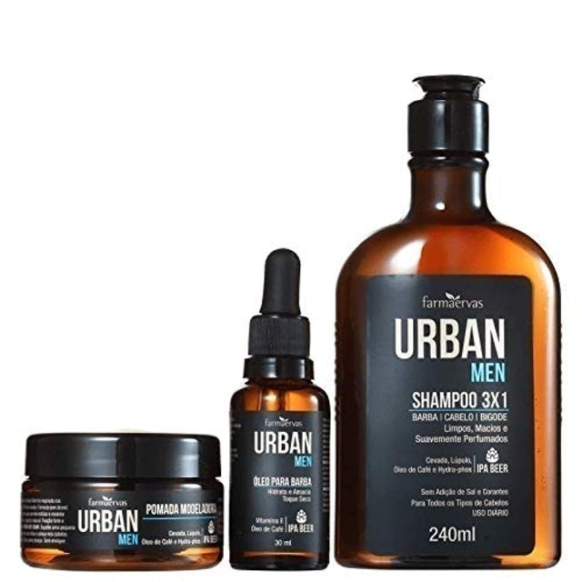 Kit para Barba, Cabelo e Bigode Urban Men 2