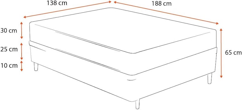 Cama Box com Colchão de Molas Ensacadas Ortobom AirTech 2