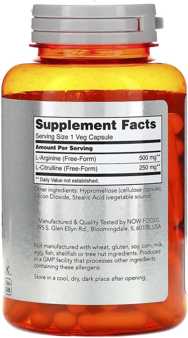 Arginina 500 mg e Citrulina 250 mg 2