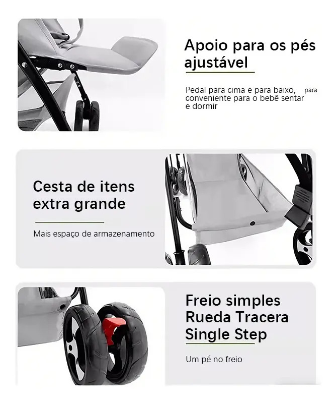 Carrinho de Bebê para Gêmeos Galzerano 5