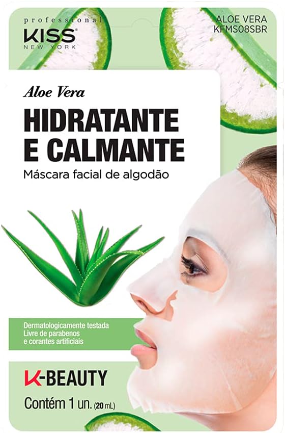 Máscara Facial de Algodão Aloe Vera 1