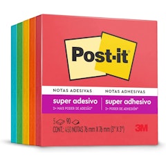 Bloco de Notas Super Adesivas Post-it Coleção Diversão Colorida