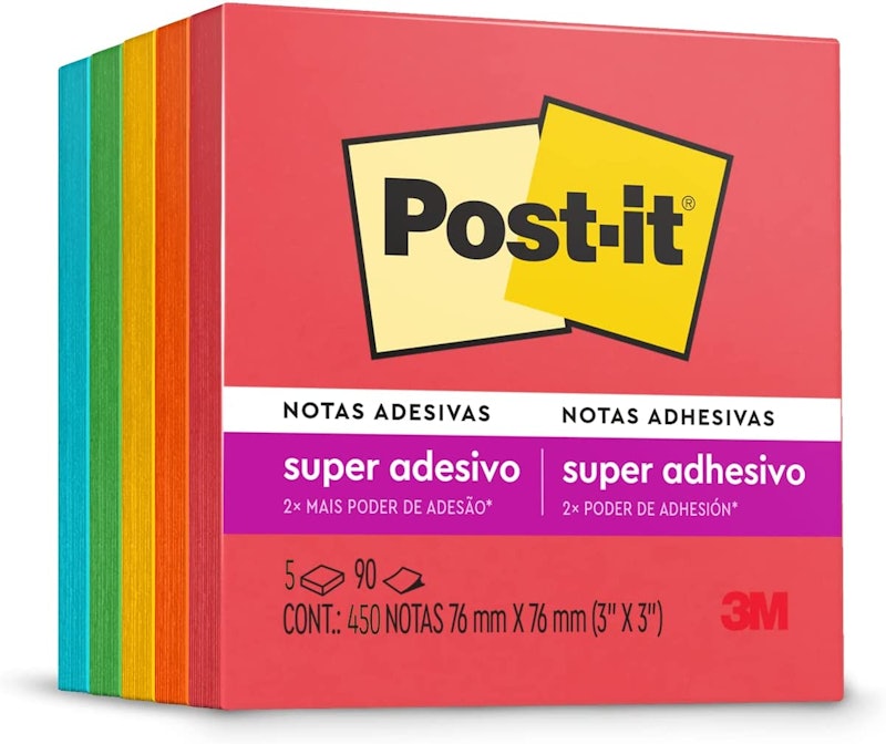 Bloco de Notas Super Adesivas Post-it Coleção Diversão Colorida 1