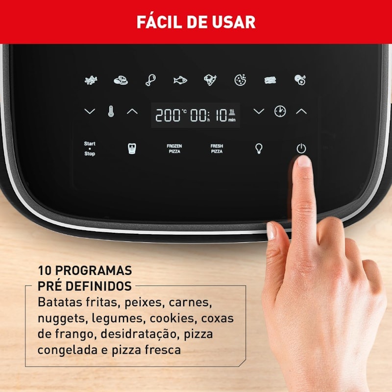 Fritadeira Air Fryer Arno Easy Fry Extra Superfície Cinza AFP4 5