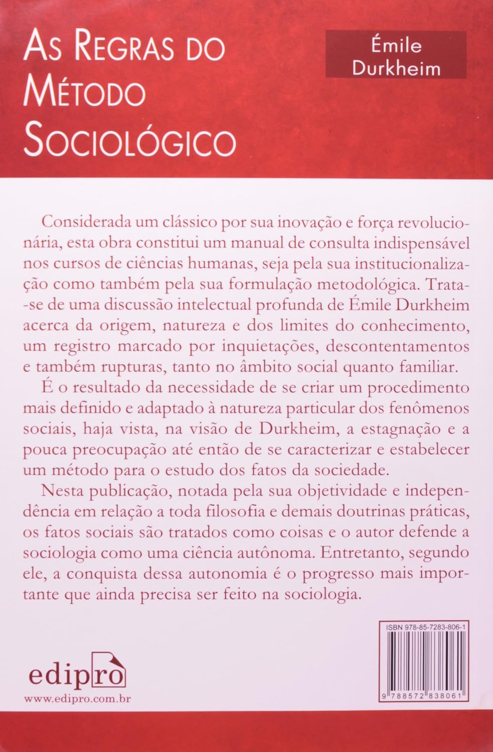 As Regras do Método Sociológico 2