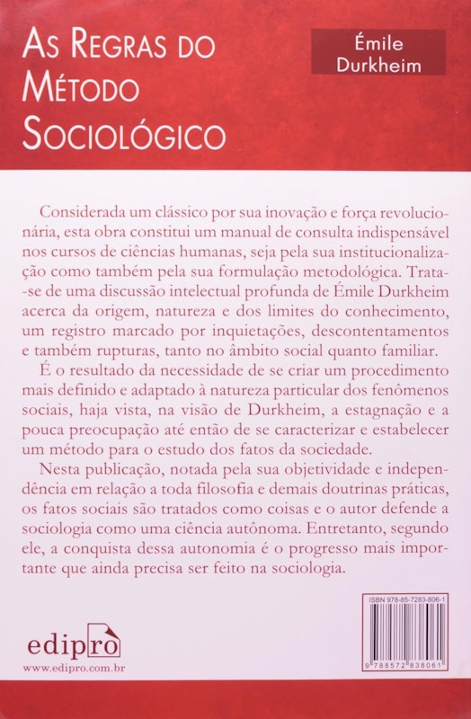 As Regras do Método Sociológico 2