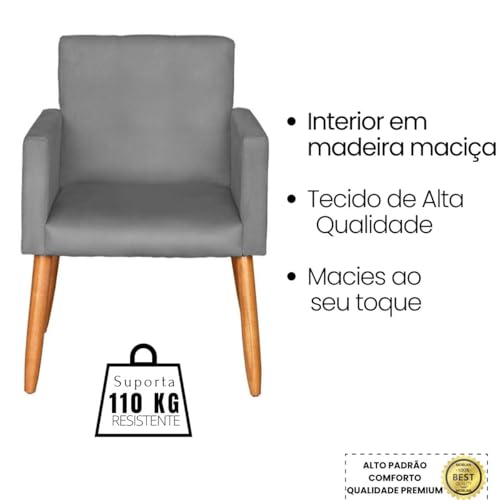 Kit 2 Poltronas Cadeira Decorativa 4