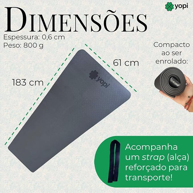 Tapete de Yoga TPE Yopi 4