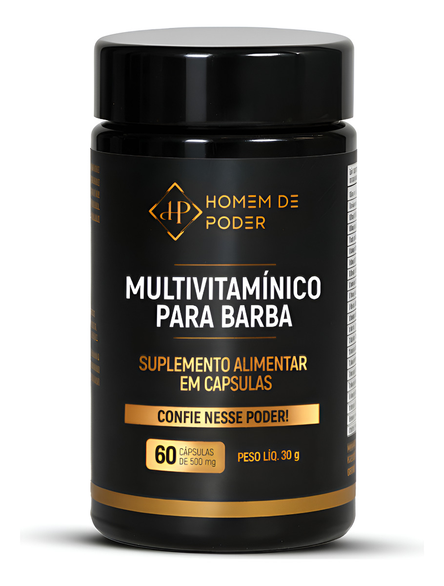Multivitamínico para Barba Homem de Poder 1