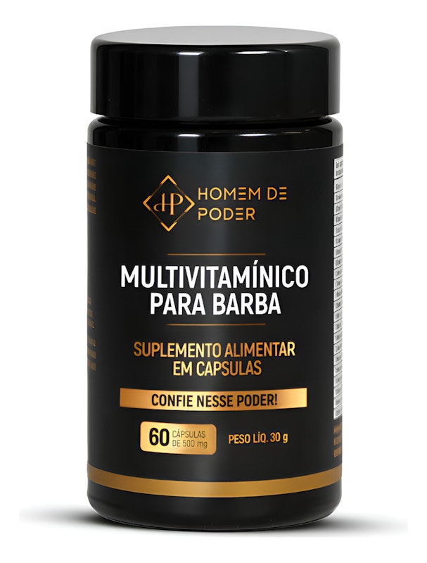 Multivitamínico para Barba Homem de Poder 1