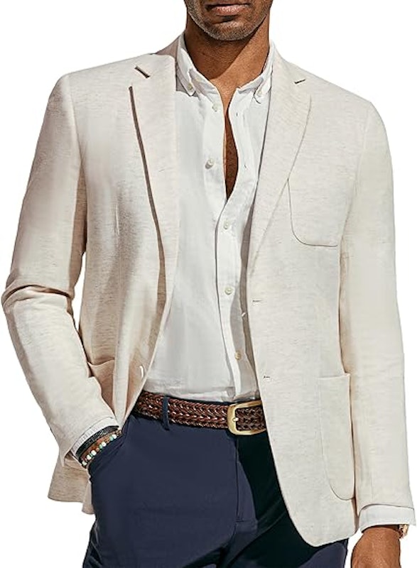 Blazer Masculino de Algodão e Linho 1