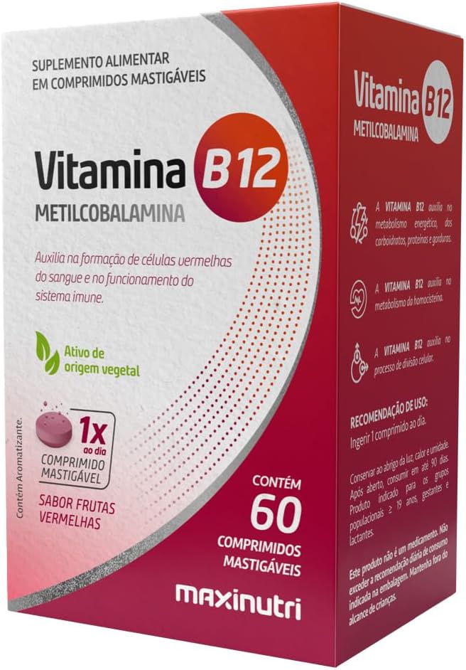 Vitamina B12 Comprimido Mastigável Maxinutri 1