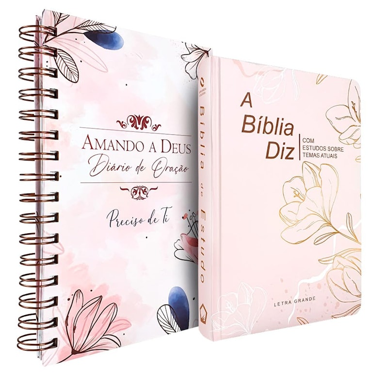 Kit Bíblia de Estudo Diz NAA Feminina + Diário de Oração Preciso de Ti 1