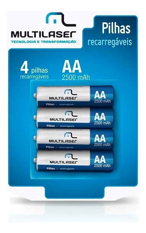 Pilhas Recarregáveis AA 2500Mah 1