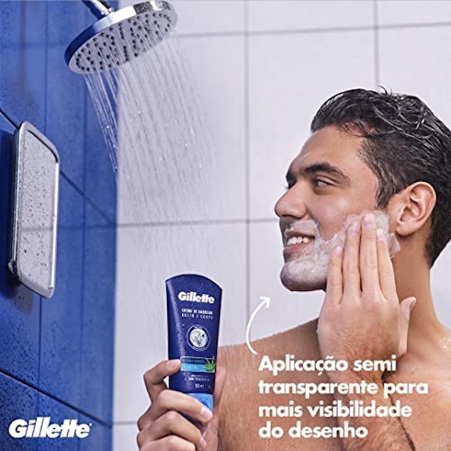 Creme de Barbear Gillette Rosto e Corpo 4
