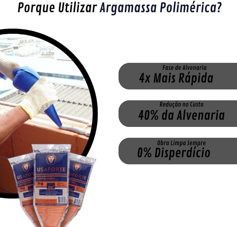 Argamassa Polimérica Usaforte 2