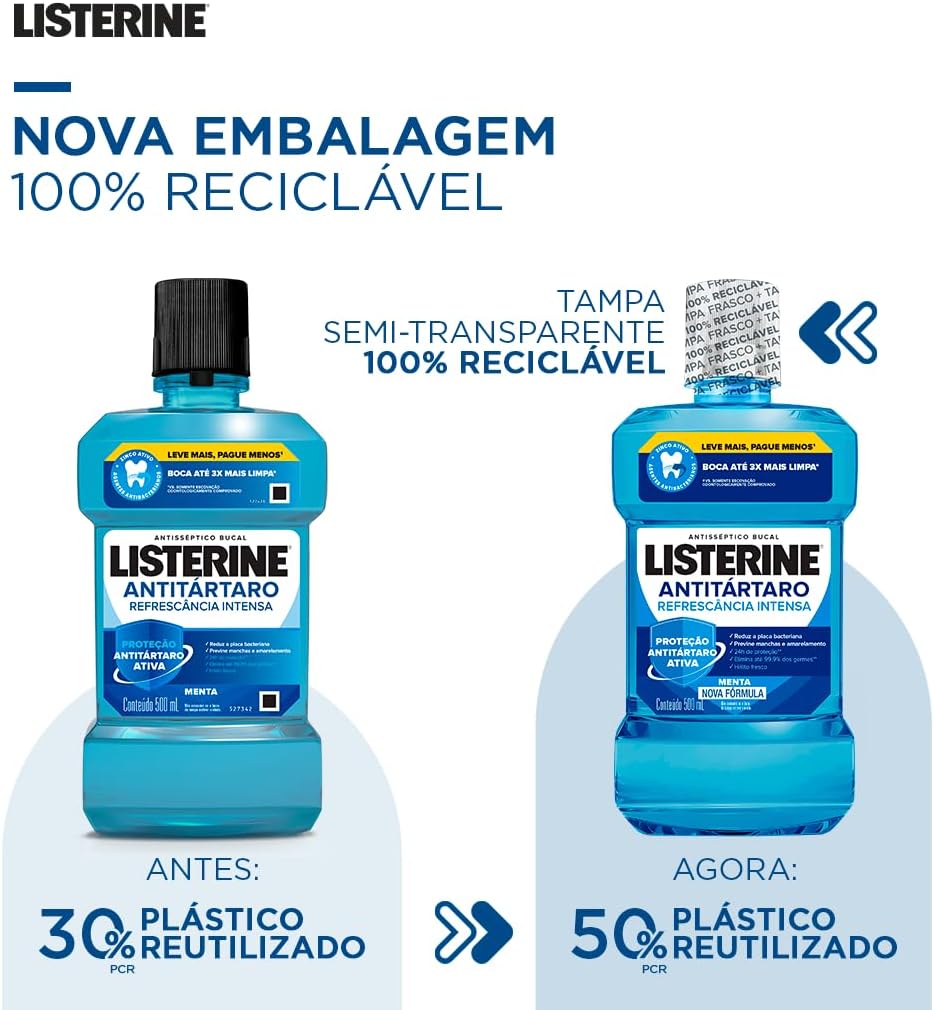 Listerine Antitártaro Refrescância Intensa 4